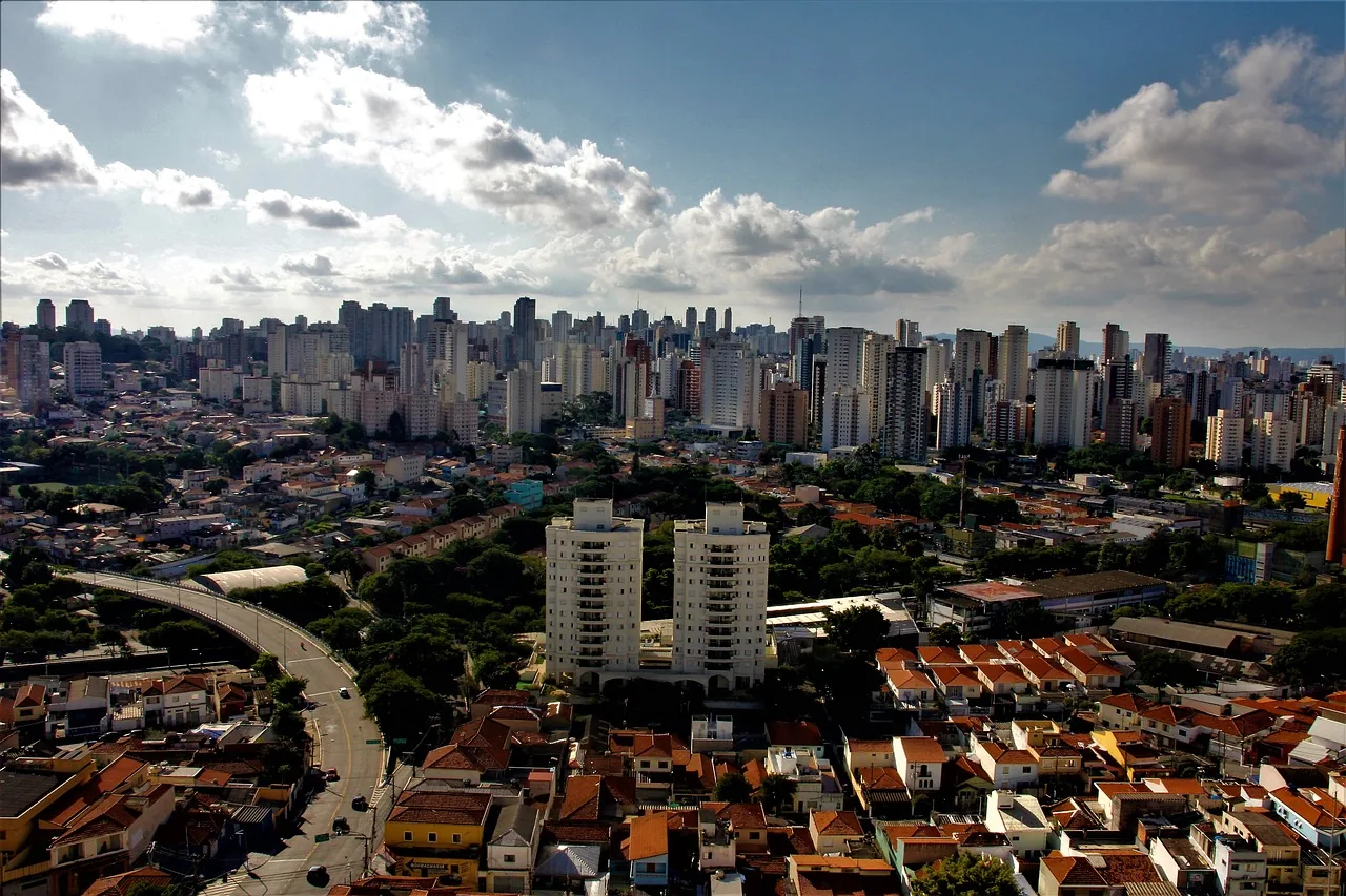 Horizonte de São Paulo no Brasil para planejamento de imigração de investidores.