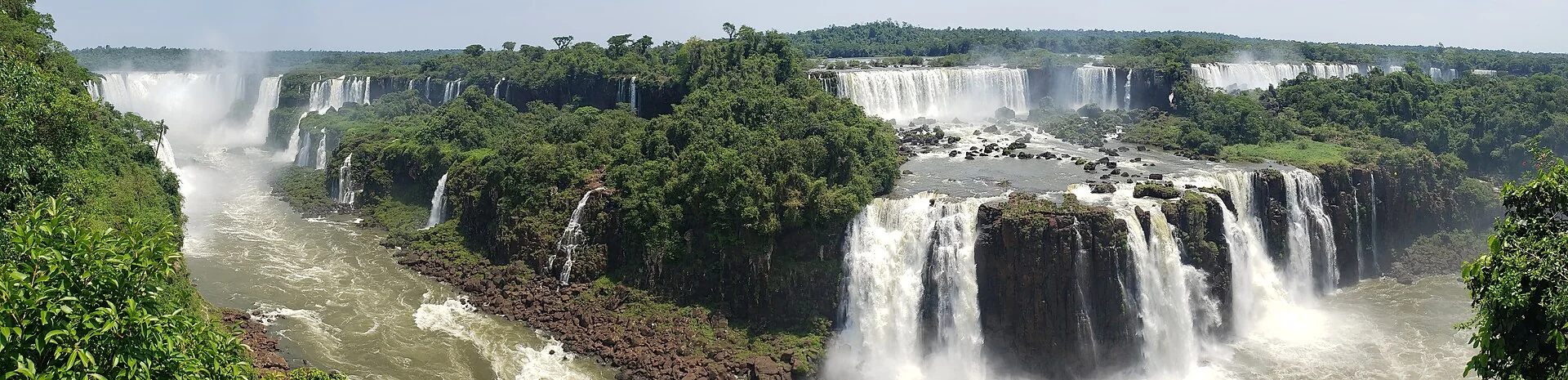 Iguazu Falls on the Brazilian side in southern Brazil.