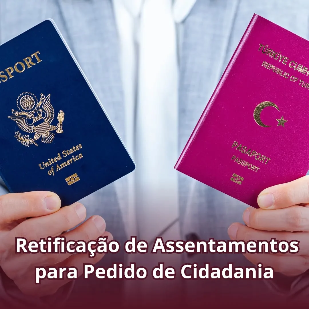 A retificação de assentamentos é procedimento essencial nos processos de cidadania,