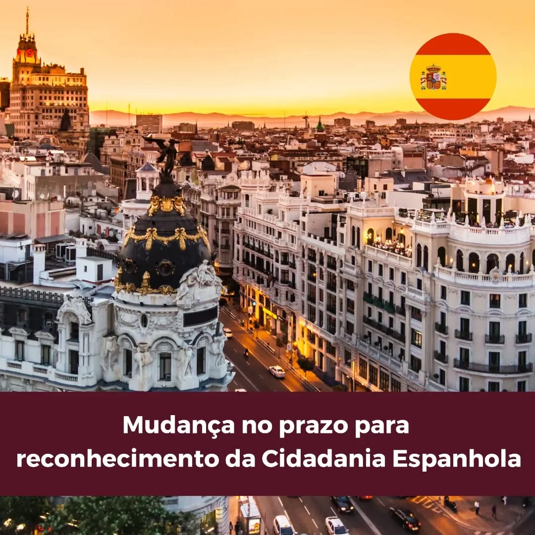 O prazo para iniciar o processo de reconhecimento da cidadania espanhola para aqueles de