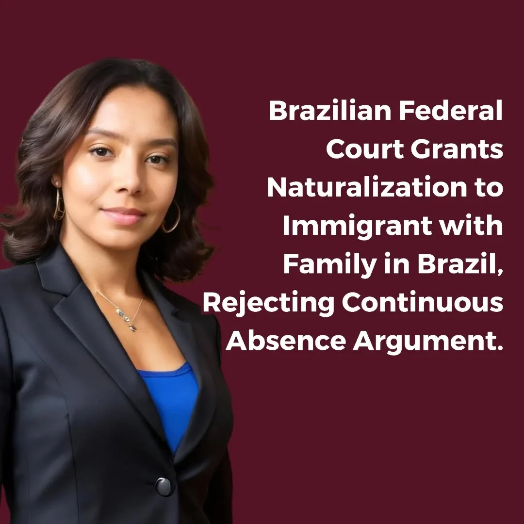 Após o pedido de naturalização ter sido negado através de processo administrativo,