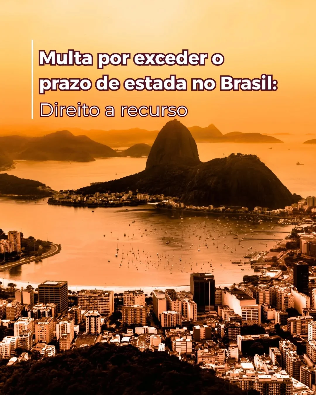 Os estrangeiros que ultrapassarem o tempo de permanência permitido no Brasil, seja por ultrapassar o
