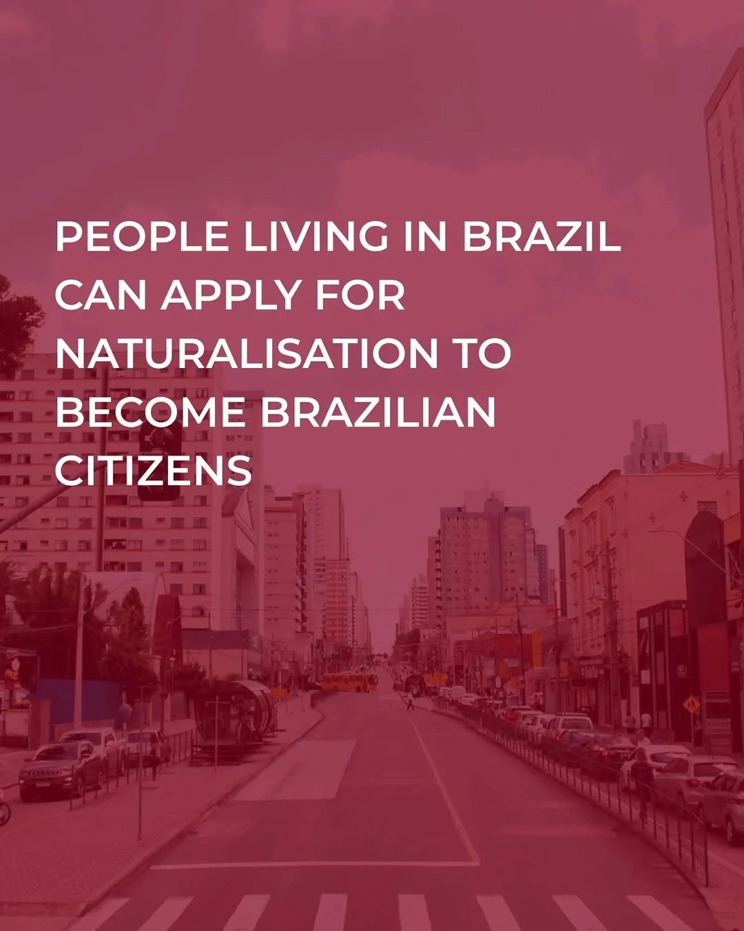 Pessoas que vivem no Brasil podem solicitar a naturalização para se tornarem cidadãos brasileiros se