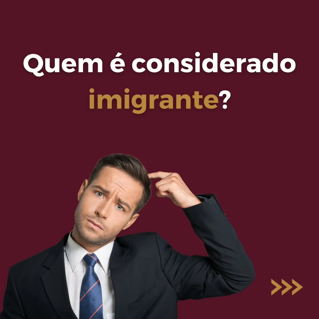 Popularmente, entende-se que imigrante é a pessoa que migra de seu