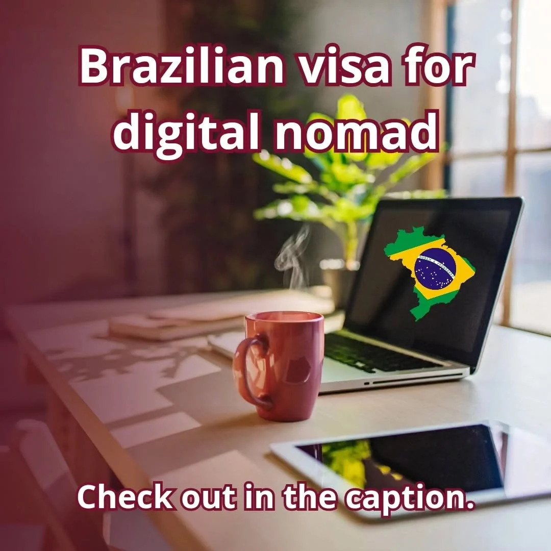 O visto brasileiro para nômades digitais permite permanecer por até um ano com o