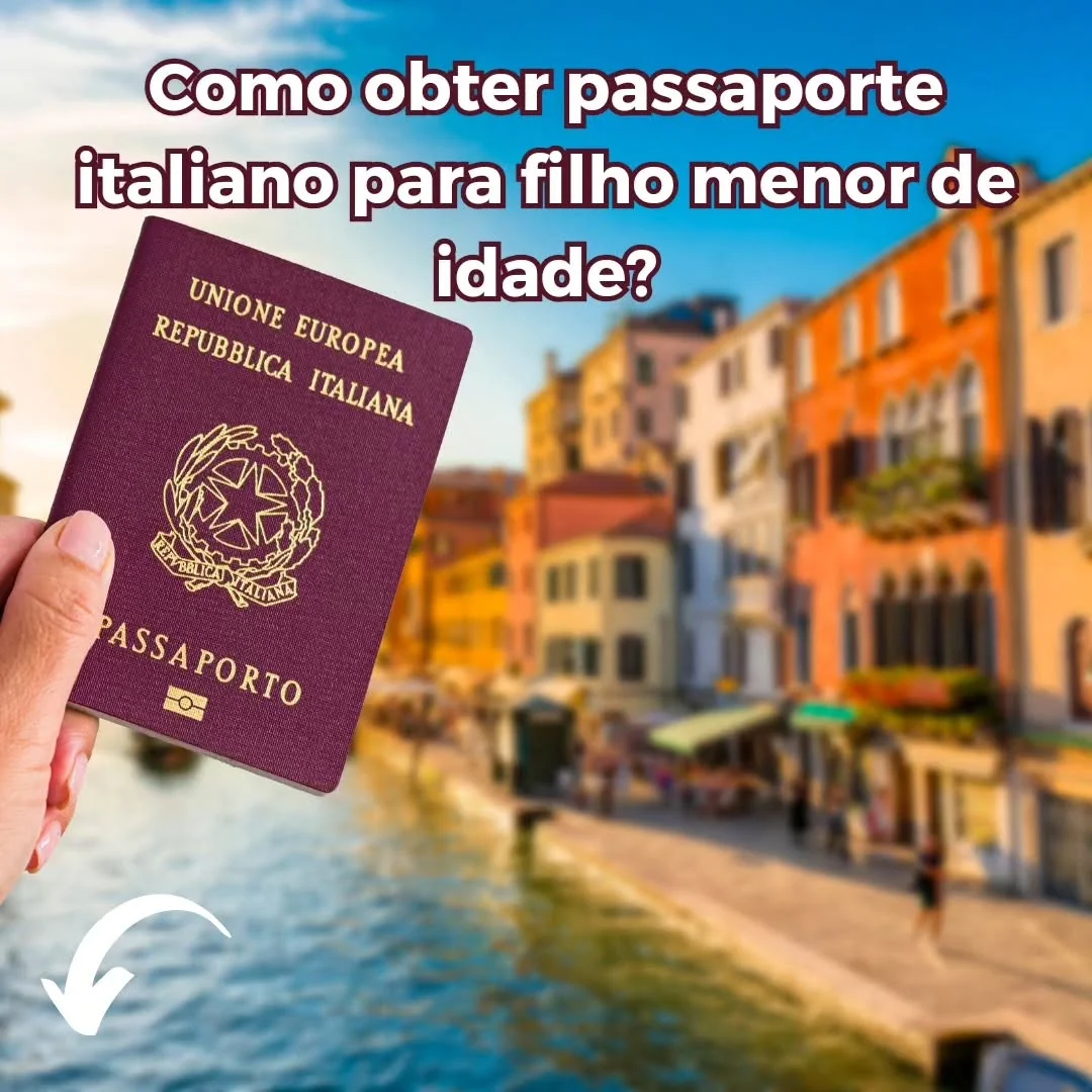 Para filhos biológicos e filhos menores adotivos de cidadãos italianos, é possível