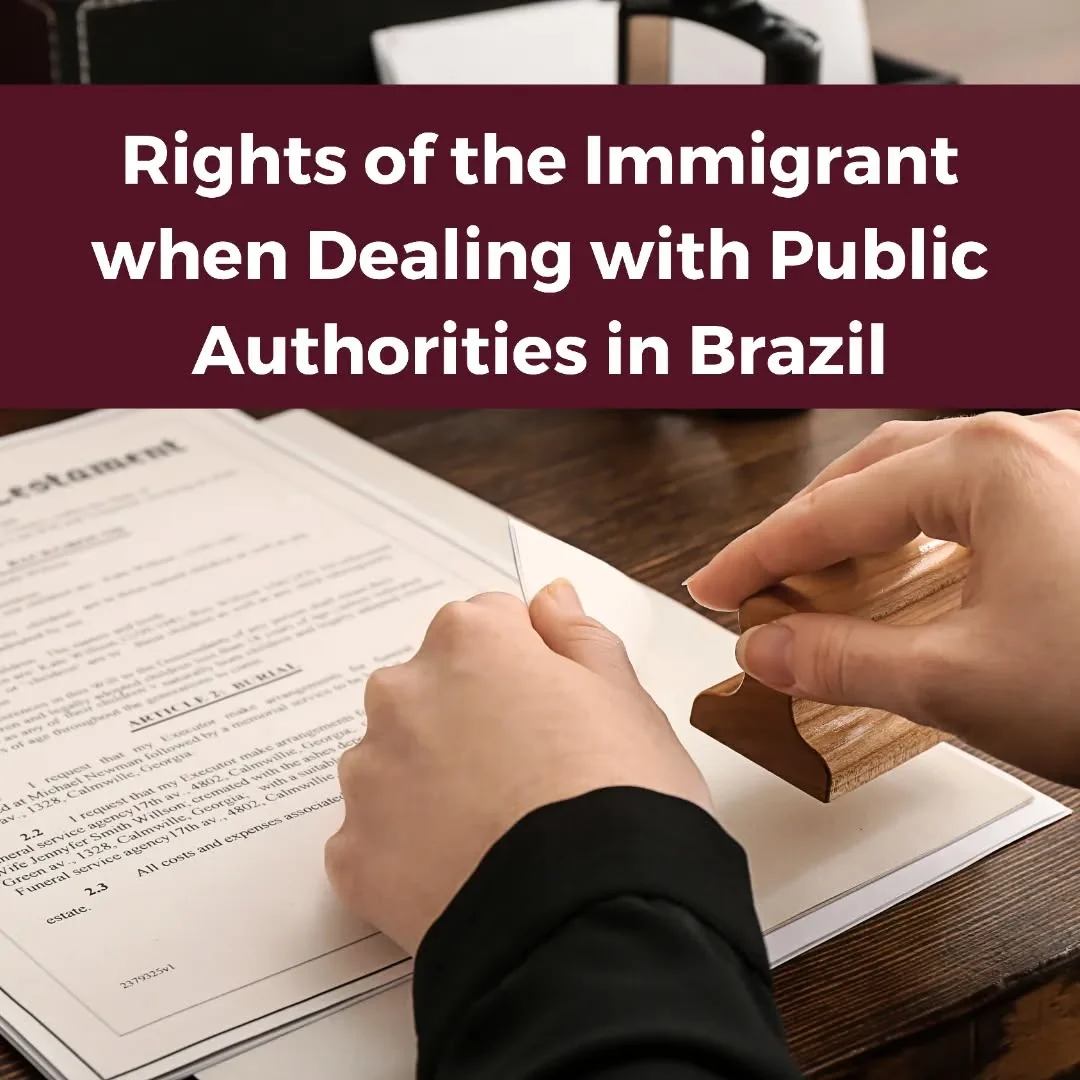 Os imigrantes quando atendidos nos serviços públicos brasileiros deverão ser tratados de acordo com os princípios previstos na Lei nº 13.460/17, assegurando-se que recebam atendimento norteado pelos seguintes princípios: civilidade, respeito, acessibilidade, cortesia, presunção de boa-fé do usuário, igualdade, eficiência, segurança e ética