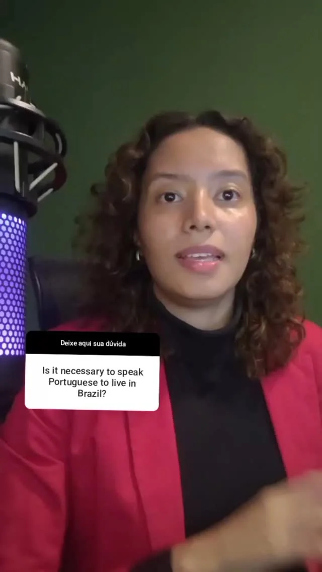 É necessário falar português para morar no Brasil?