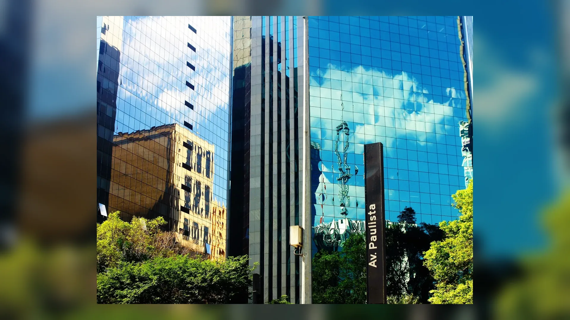 Sao Paulo skyline in Brazil.