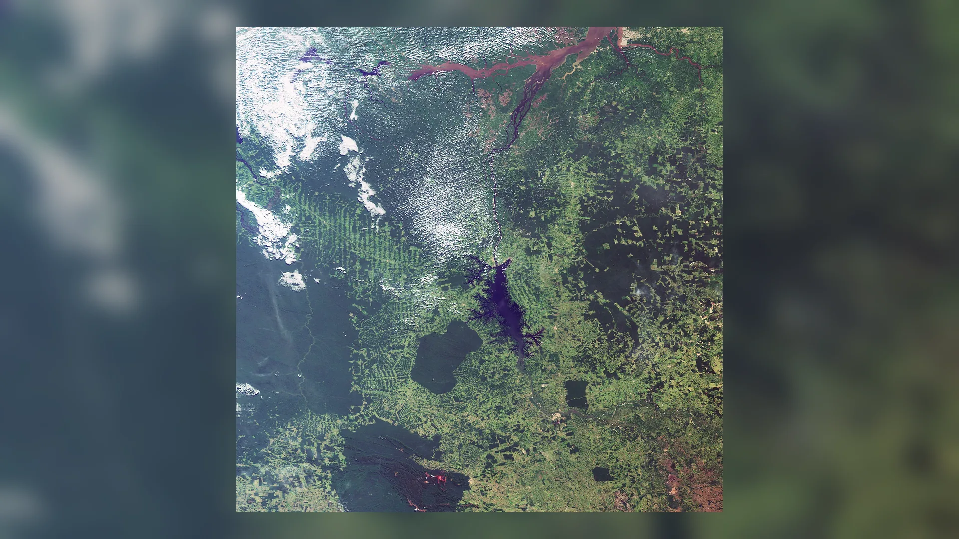 Bacia do rio Amazonas no Brasil.