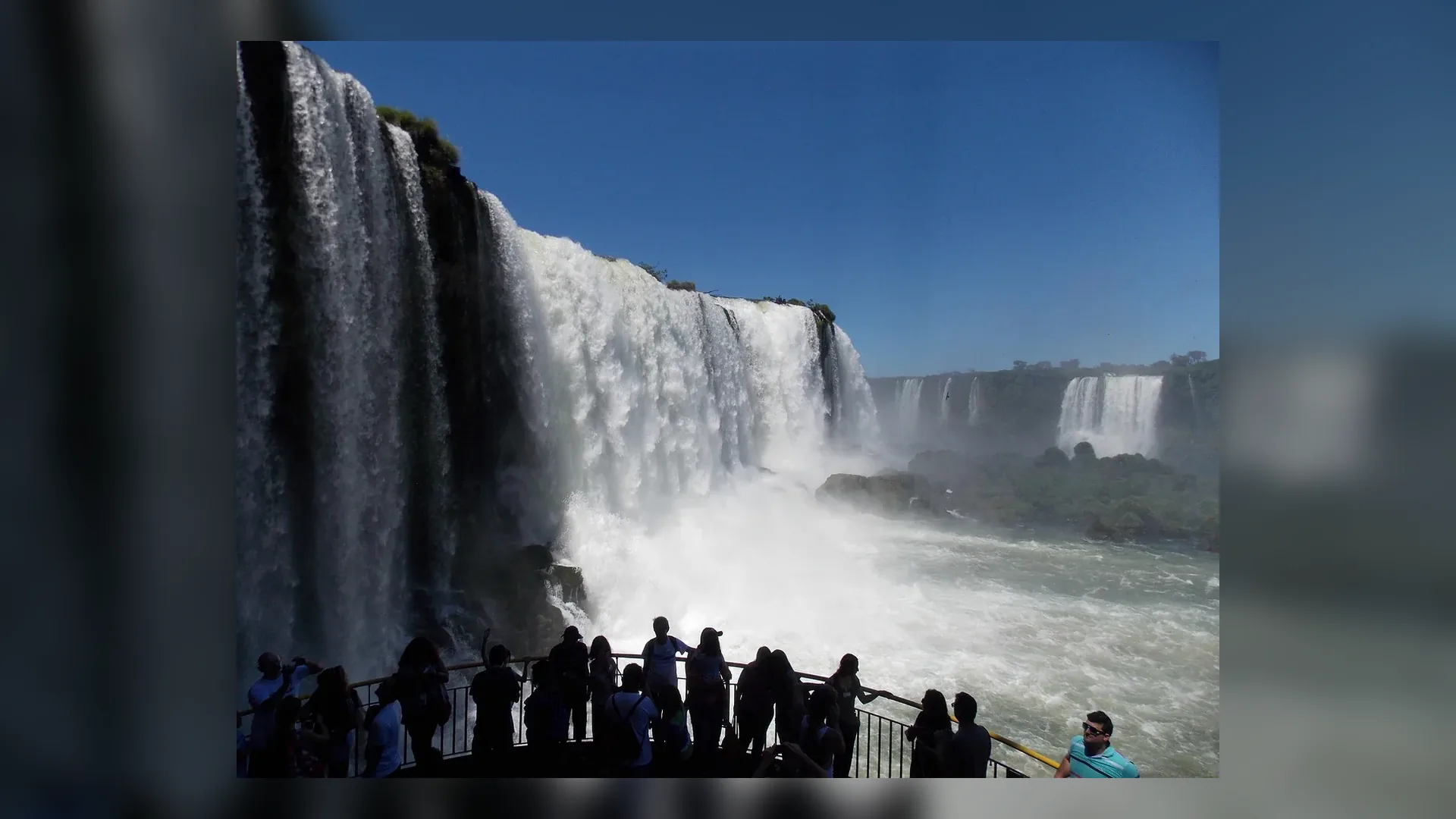 Iguazu Falls on the Brazilian side in Brazil.